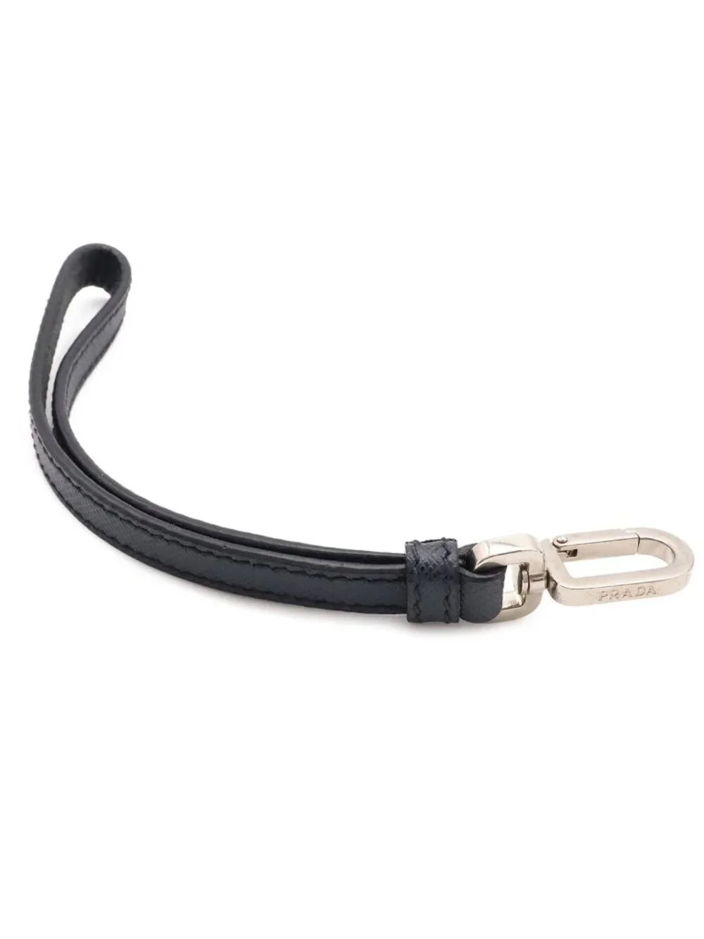 Prada Porter Collaboration Saffiano Clutch Leather Navy Silver